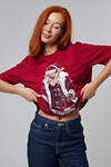 Натали Футболка 572880 8585 бордовый+диско снегурочка