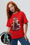 Натали Футболка 572882 8585 красный+диско снегурочка