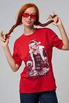 Натали Футболка 572882 8585 красный+диско снегурочка