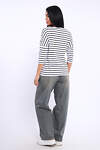 Натали Лонгслив 572904 82087 белый/черная полоска