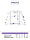 PLAYTODAY Фуфайка 573132 32531013 голубой
