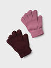 PLAYTODAY Перчатки 573270 32522215 бордовый, розовый