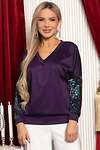 LT Collection Джемпер 573544 Б14918-45М фиолетовый
