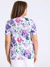 Апрель Футболка 573581 1ЖДФК3305001н гортензия и сирень на белом