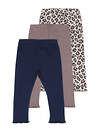 Апрель Легинсы 573591 3ЯРЛ5866024н светло-коричневый+темно-синий+коричневый леопард на бежевом