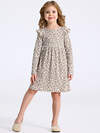 Апрель Платье 573602 1ДПД4966223н бежевый леопард на сливках