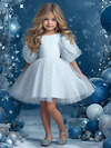 Апрель Платье 573619 1ДПК4595001с белый+серебряные звезды на белом