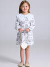 Апрель Платье 573625 1ДПД4955001н котята с сердечками на белом+белый