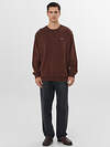 MARK FORMELLE Свитшот 573665 121943 ACID WASH шоколадный +печать