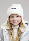 CLEVER Шапка 573852 454520ап мех молочный