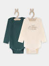 MARK FORMELLE Боди детское 573919 13018-2 сливочное масло +дымчатая сосна +печать