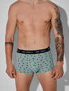 MARK FORMELLE Трусы 574228 411124-3 топоры на зеленом льду +т.зеленый +узор на черном