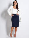 DStrend Юбка 574427 БМ-1046 Тёмно-синий