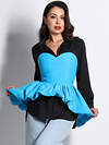DStrend Блузка 574428 ЮС-0990 Лазурный