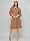 VISERDI Платье 574740 9047-кэм 4452030 кофейный