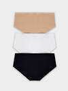MARK FORMELLE Трусы 575008 412263-3 белый + обжаренный миндаль + черный