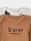 MARK FORMELLE Боди детское 575034 13018-1-2 охра +панды на молочном
