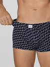 MARK FORMELLE Трусы 575113 411229-2 диагональн. узор на гл.синем +черный