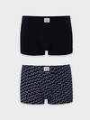 MARK FORMELLE Трусы 575113 411229-2 диагональн. узор на гл.синем +черный