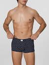 MARK FORMELLE Трусы 575113 411229-2 диагональн. узор на гл.синем +черный