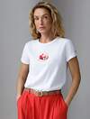 VILATTE Футболка 575148 D49.146 белый_pomegranate