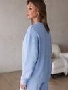 VILATTE Джемпер 575292 D49.140 голубой меланж_dreams