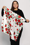 LT Collection Косынка 575408 КЗВ10-53М белый/красные цветы