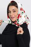 LT Collection Косынка 575408 КЗВ10-53М белый/красные цветы