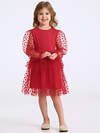 Апрель Платье 575448 1ДПД4957804с красный+сердечки мелкие красный