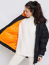 BATIK Бомбер 576209 522-23в-5 Черный/ярко-оранжевый