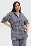 Натали Рубашка 576655 21603 серая клетка