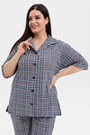 Натали Рубашка 576655 21603 серая клетка