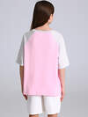 Апрель Футболка 576686 1ДДФК4980002 светло-розовый+светло-серый