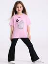 Апрель Футболка 576690 2ДДФК5839001н светло-розовый+сердечки леопард на розовом / Мечты о рыбе