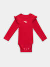 MARK FORMELLE Боди детское 576694 13017-2 красный +сердца на св.розовом