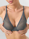 MARK FORMELLE Бюстгальтер 576701 512464 узор на темно -сером