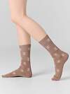 MARK FORMELLE Женские носки 577106 217K-2166 карамель /серебр.люрекс