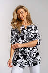 Натали Туника 577389 36970 черно-белый
