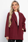 LT Collection Пальто 577438 Б15083-7М бордовый
