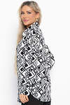 LT Collection Блуза 577454 Б14856-14М черно-белый