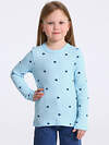 Апрель Лонгслив 577533 2ДДЛД5876223н коричневый леопард на бежевом+темно-синие сердечки на голубом