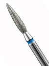 MANITA Фреза алмазная пламя острое удлиненное для аппаратного маникюра 866.104.243.100.023 ФАП-2.3-10С, синяя насечка, ø 2,3 мм, 5 шт. 577600 28367 