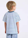 Апрель Футболка 577608 1ПДФК4331001н полоска белый+синий