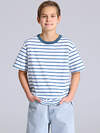 Апрель Футболка 577610 1ПДФК4332001н полоска белый+синий