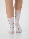 MARK FORMELLE Женские носки 578444 237K-3116 белый /розовый
