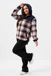 Натали Толстовка 578622 52452 темно-синий, клетка