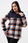 Натали Толстовка 578622 52452 темно-синий, клетка