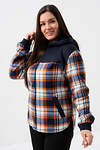 Натали Толстовка 578622 52452 темно-синий, клетка