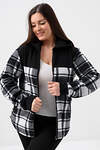 Натали Толстовка 578623 52452 черный/клетка