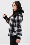 Натали Толстовка 578623 52452 черный/клетка